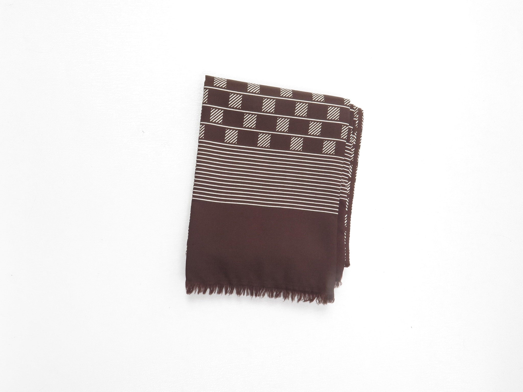 Brown Printed Vintage Scarf - The Harlequin