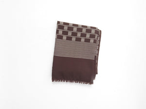 Men’s Vintage Brown Printed Vintage Scarf - The Harlequin