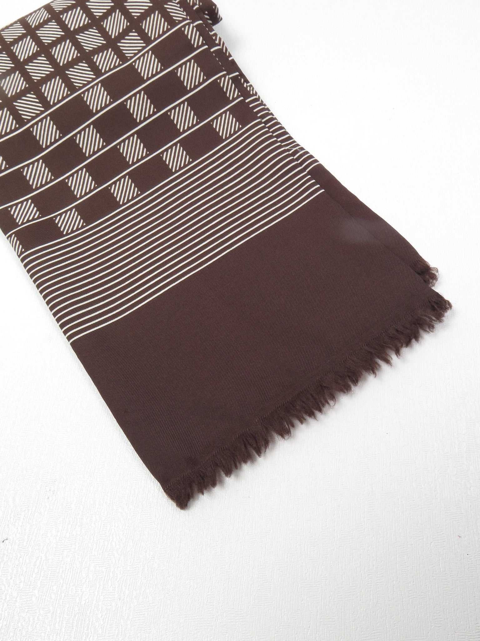 Men’s Vintage Brown Printed Vintage Scarf - The Harlequin