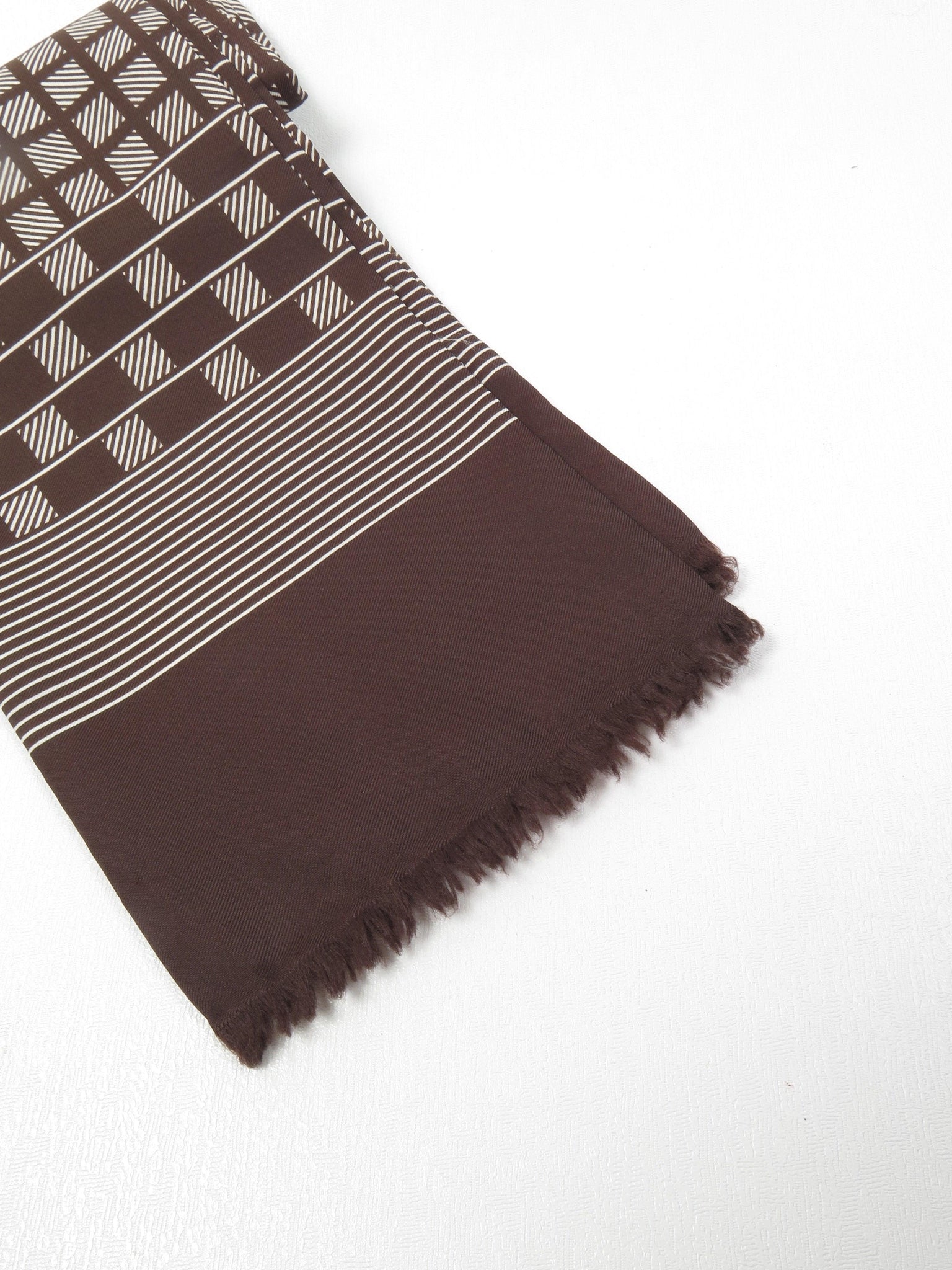 Men’s Vintage Brown Printed Vintage Scarf - The Harlequin