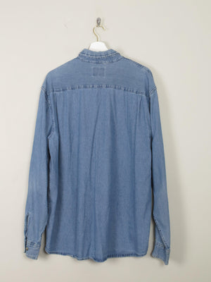 Men's Vintage Denim Shirt Wrangler L - The Harlequin
