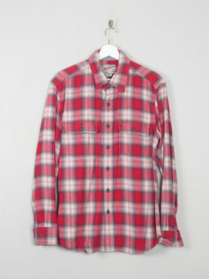 Men's Vintage Gap Flannel Shirt Red M - The Harlequin