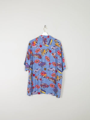 Men's Joe Kealoha's Hawaiian Shirt Route 66 Printed US Shirt XL - The Harlequin