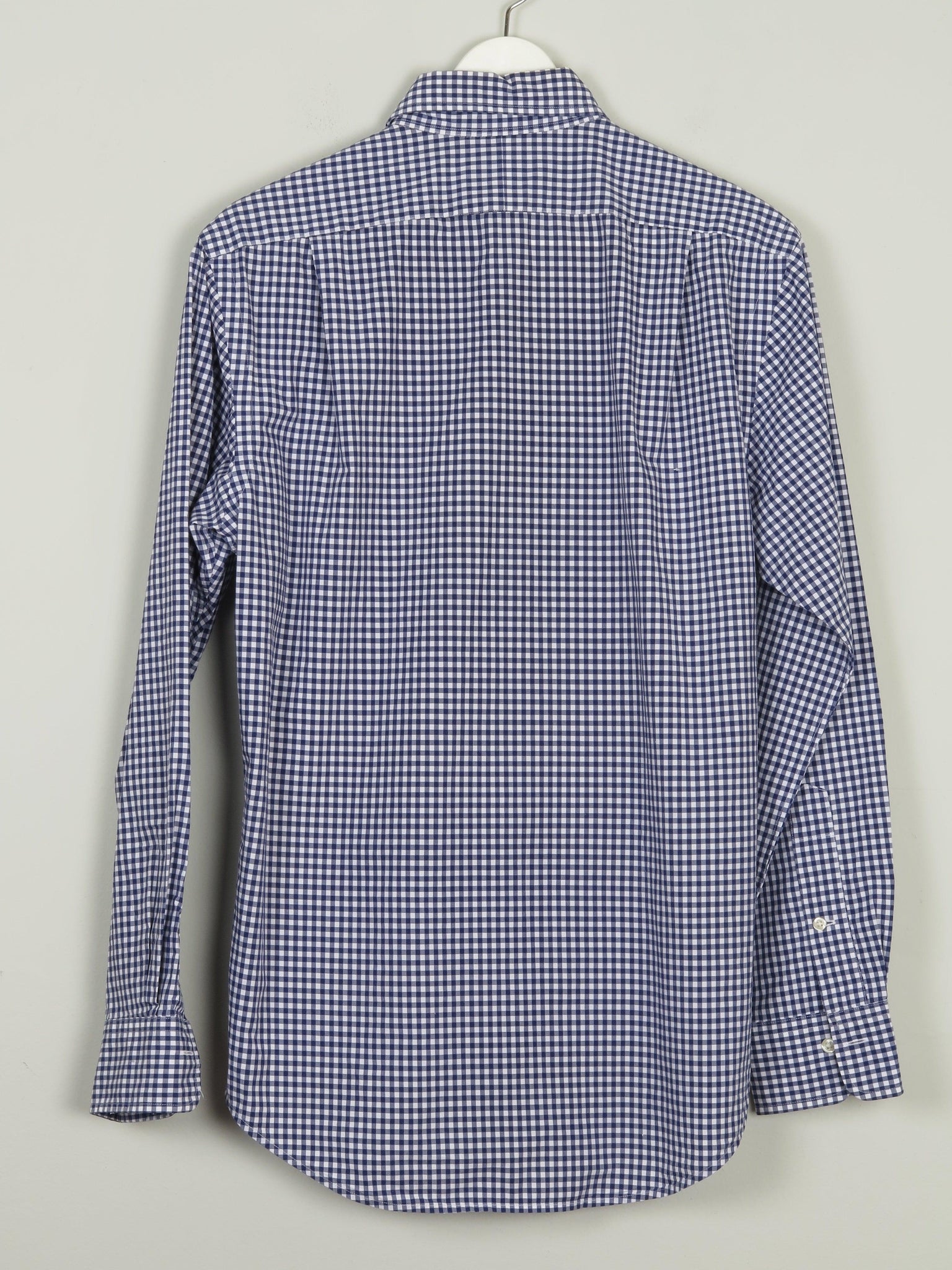 Polo Ralph Lauren Gingham Navy Shirt M - The Harlequin