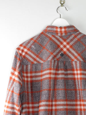 Men's Red & Grey Flannel Shirt M - The Harlequin