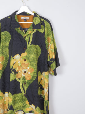 Men's Silk Printed Tommy Bahama Vintage Shirt XL - The Harlequin