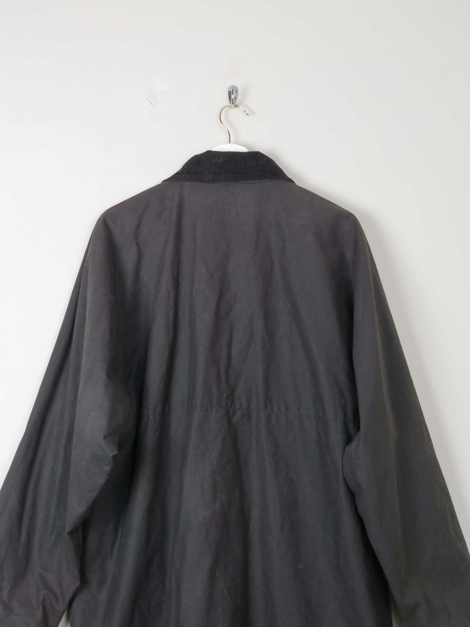 Men's Vintage Wax Jacket Black  XL - The Harlequin