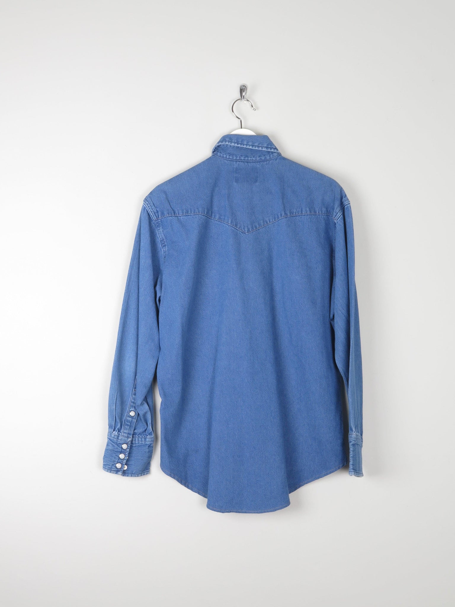 Men's Vintage Wrangler Denim Shirt M - The Harlequin