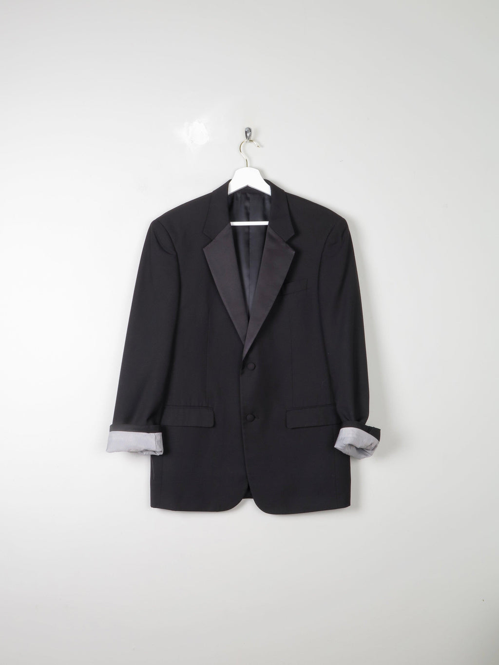 Mens Black Classic Dinner jacket/Tuxedo Jacket 40"M - The Harlequin