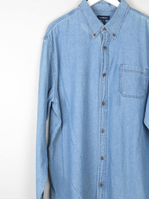 Mens Blue Denim Shirt New XL - The Harlequin