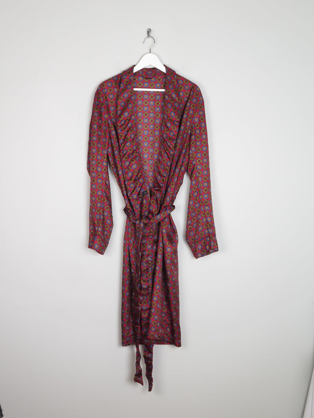 Mens Tootal Hortex Paisley Vintage Smoking Style Dressing Gown M/L - The Harlequin