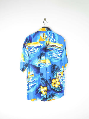 Mens Vintage Hawaiian Shirt L - The Harlequin