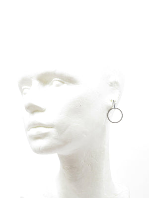Metal Hoop & Diamante Earrings Gold/Silver - The Harlequin