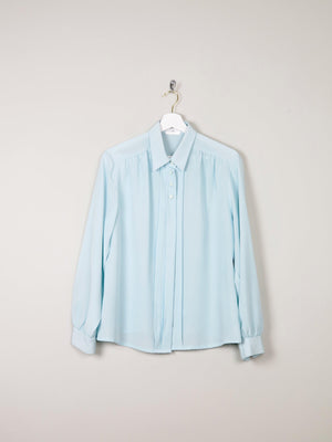 Mint Green Vintage Blouse With Collar M - The Harlequin