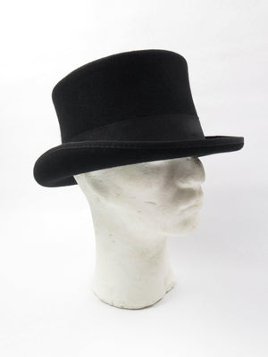 New Classic Vintage Style  Black Top Hat{ Diff Sizes Avail } - The Harlequin
