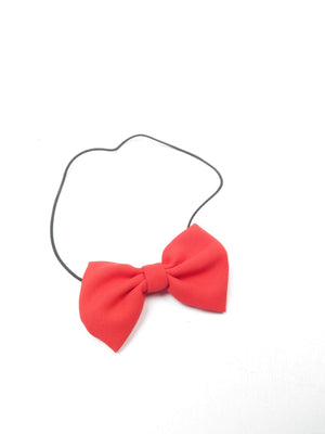 New Dickie Bow Tie On Elastic Available In Red/Burgundy /Navy - The Harlequin
