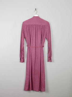 Pink 1970s Vintage Dress Shirt Style M - The Harlequin