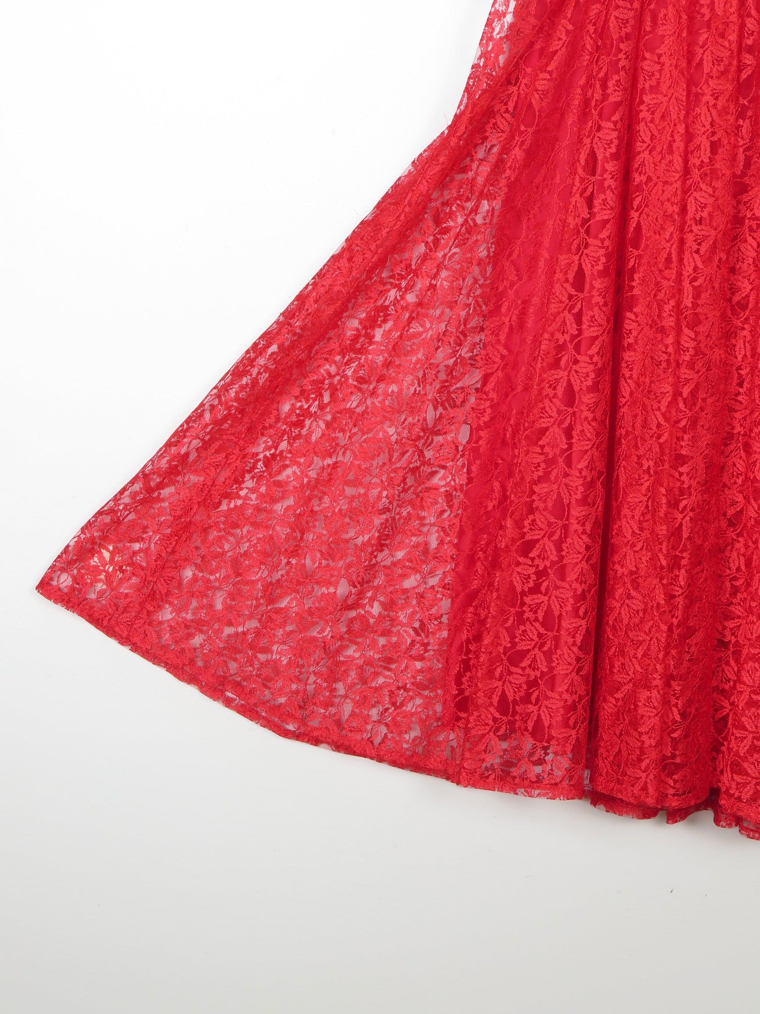 Red Lace & Sequin 1950s Style Fit & Flare Dress 6/8 - The Harlequin