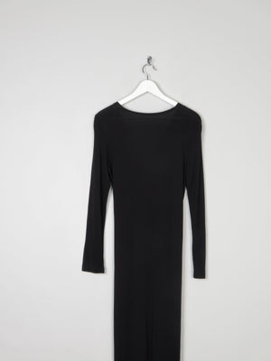 Black Jersey Long Coat/Dress S *8/10* - The Harlequin