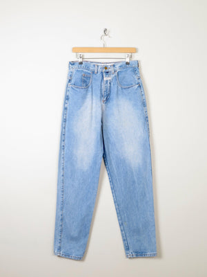Blue Denim French Baggy Mom Jeans 31" - The Harlequin