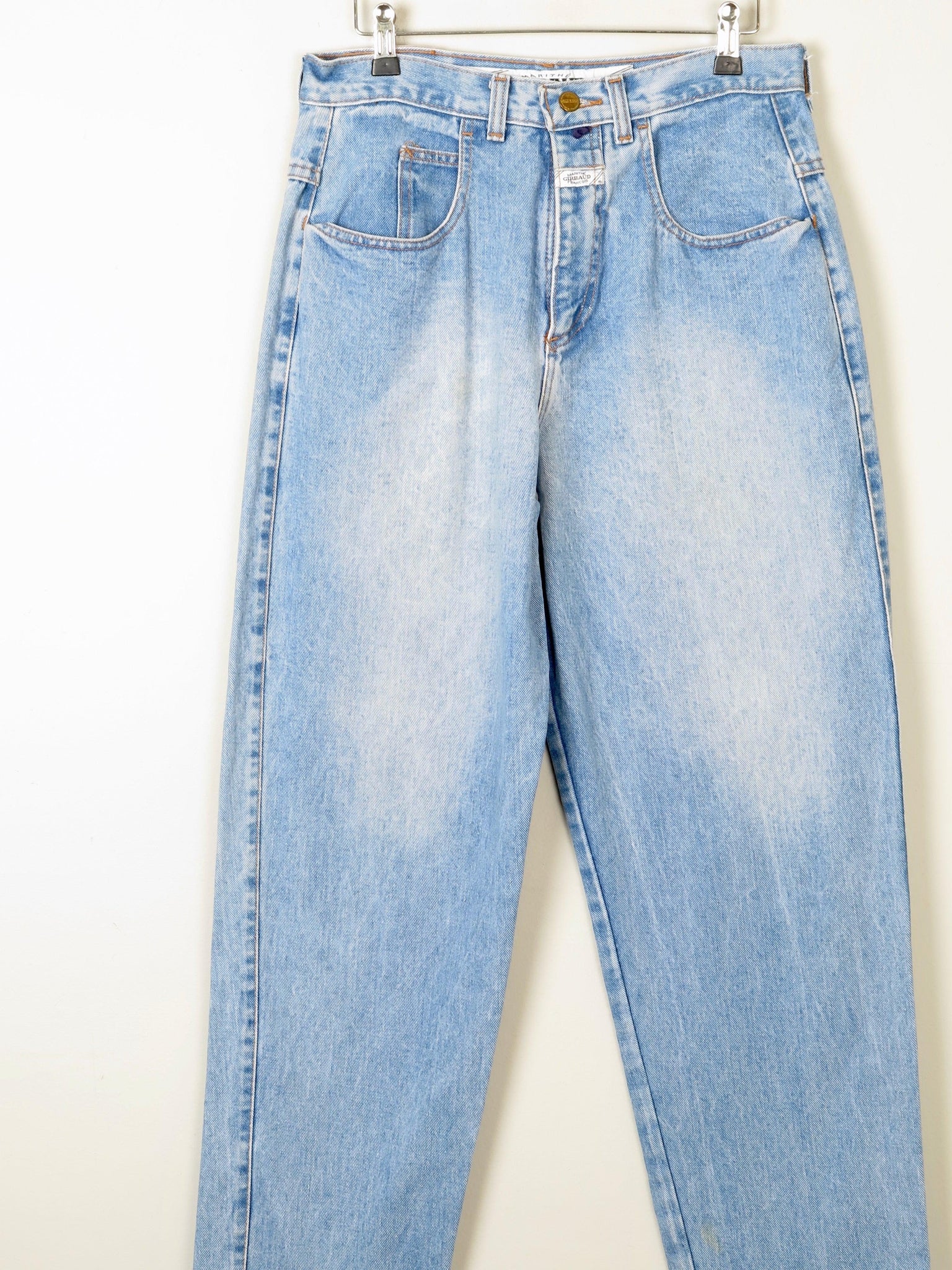 Blue Denim French Baggy Mom Jeans 31" - The Harlequin