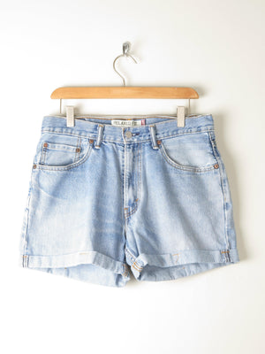 Vintage Blue Levis Denim Shorts 31 W - The Harlequin