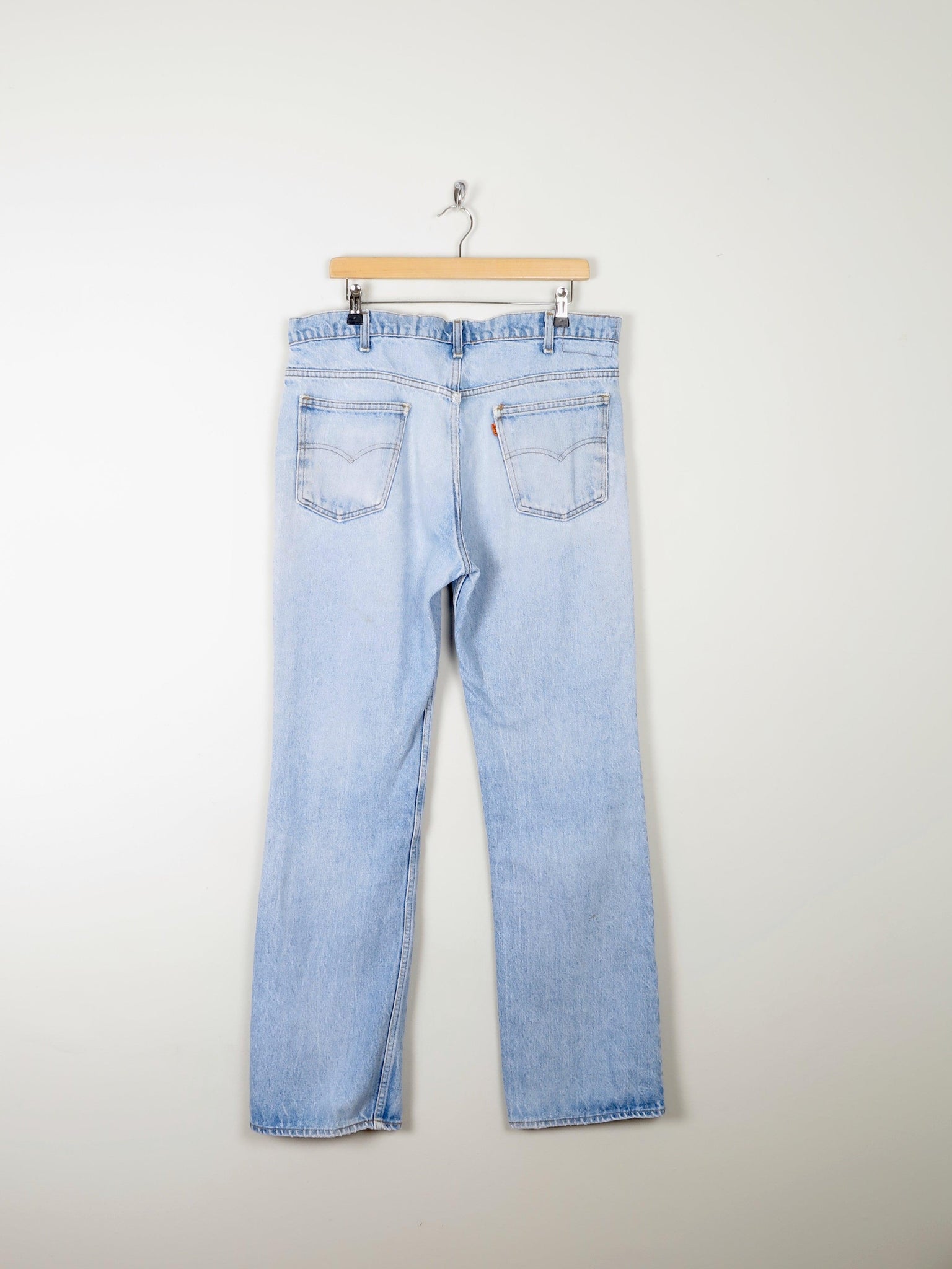 Vintage Blue Orange Tab Levis Jeans 36W 33L - The Harlequin