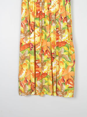 Bright Printed Vintage Midi Skirt  34"14/16 - The Harlequin