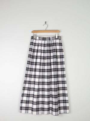 Cotton Check "British Passage" Midi Skirt 29" 10 - The Harlequin