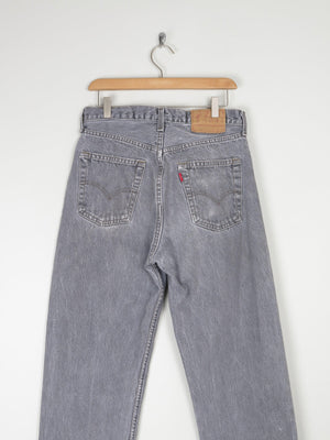 Vintage Grey Levis Jeans 30/33 505s - The Harlequin