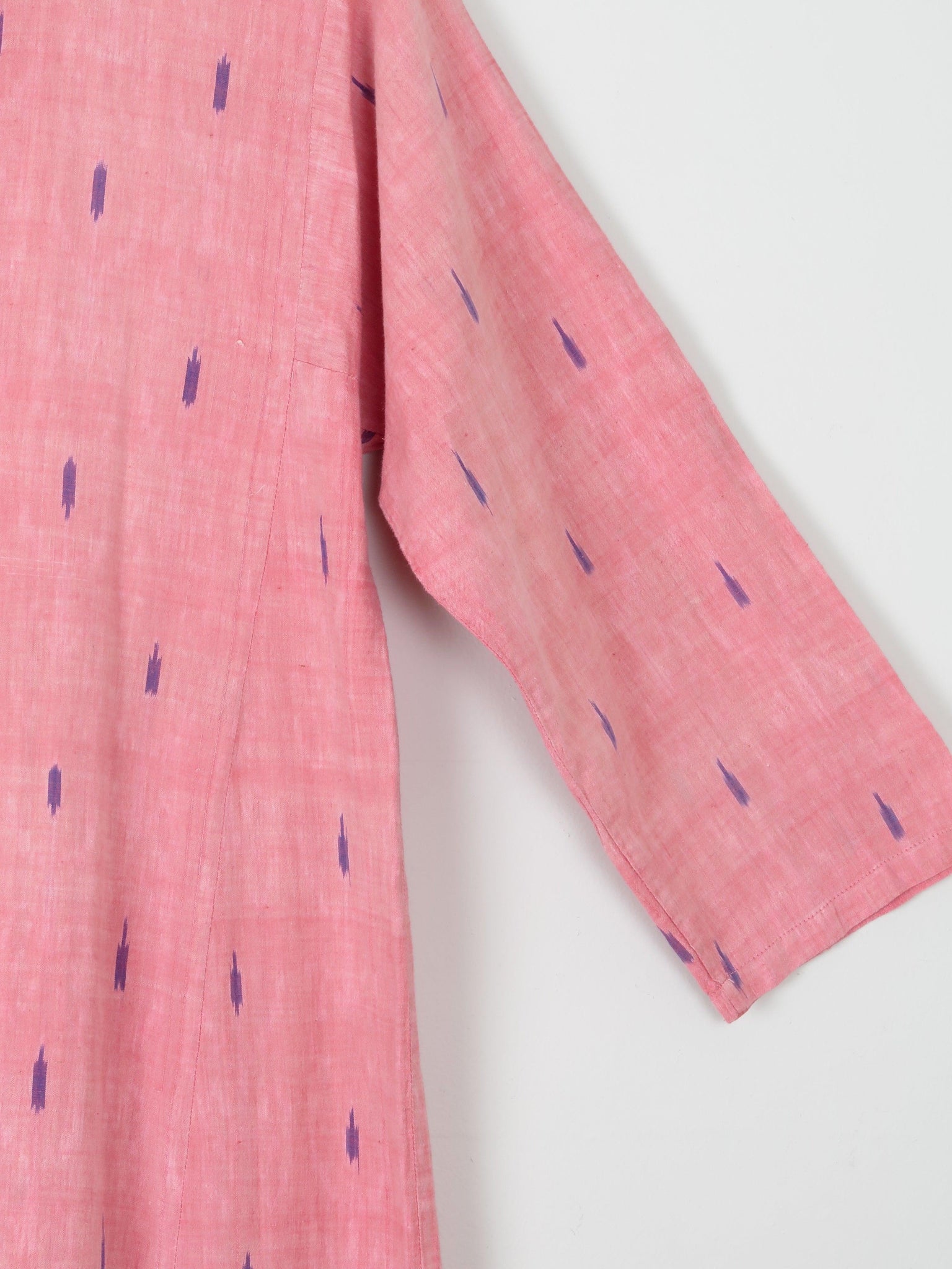 Vintage Indian Pink Kaftan/Tunic/Dress L - The Harlequin