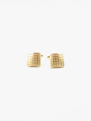 Gold Coloured Cufflinks - The Harlequin