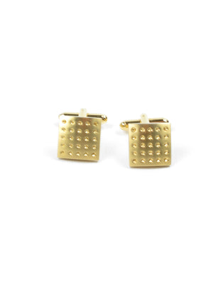 Gold Coloured Cufflinks - The Harlequin