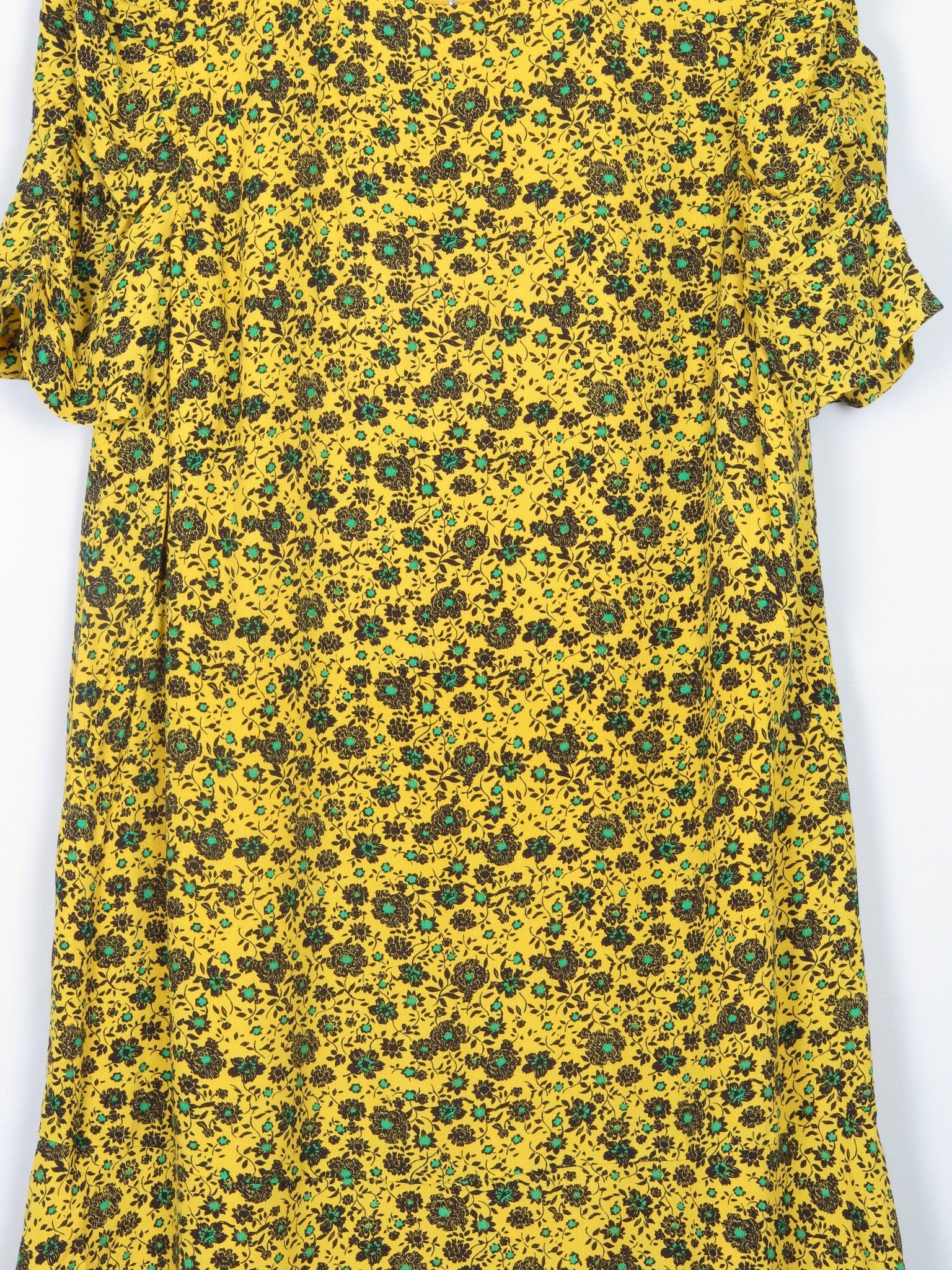 Whistles Mustard Floral Dress 12 - The Harlequin