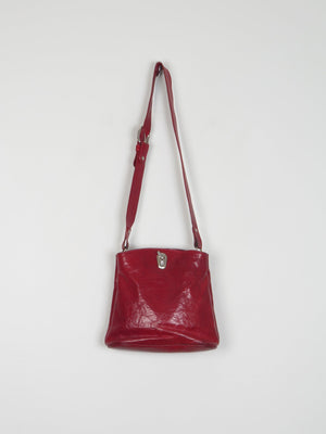 Wine Vintage Italian Leather Bag - The Harlequin