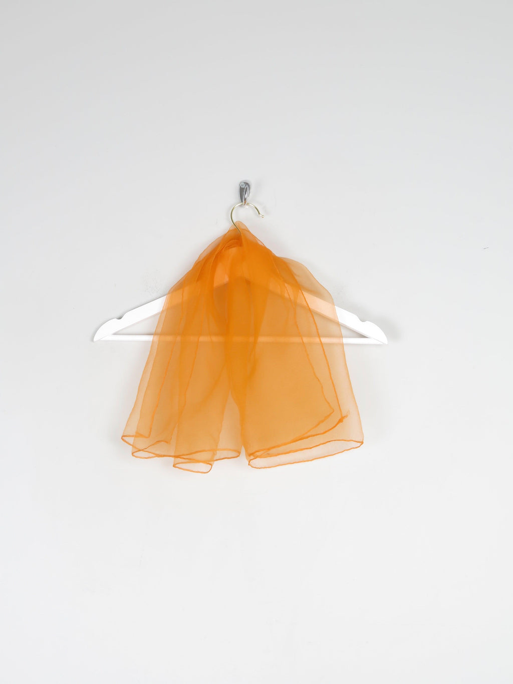 Women’s 1950s  Orange Vintage Tulle Scarf - The Harlequin