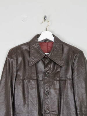Women's 1970s Brown Leather Jacket 10/12 - The Harlequin