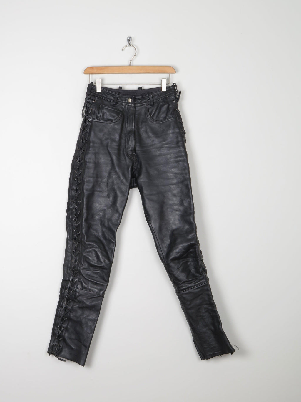 Women’s Biker Heavy Leather Trousers 27" XS - The Harlequin