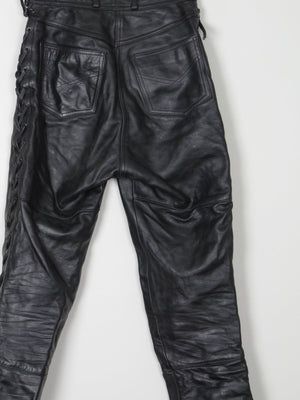 Women’s Biker Heavy Leather Trousers 27" XS - The Harlequin