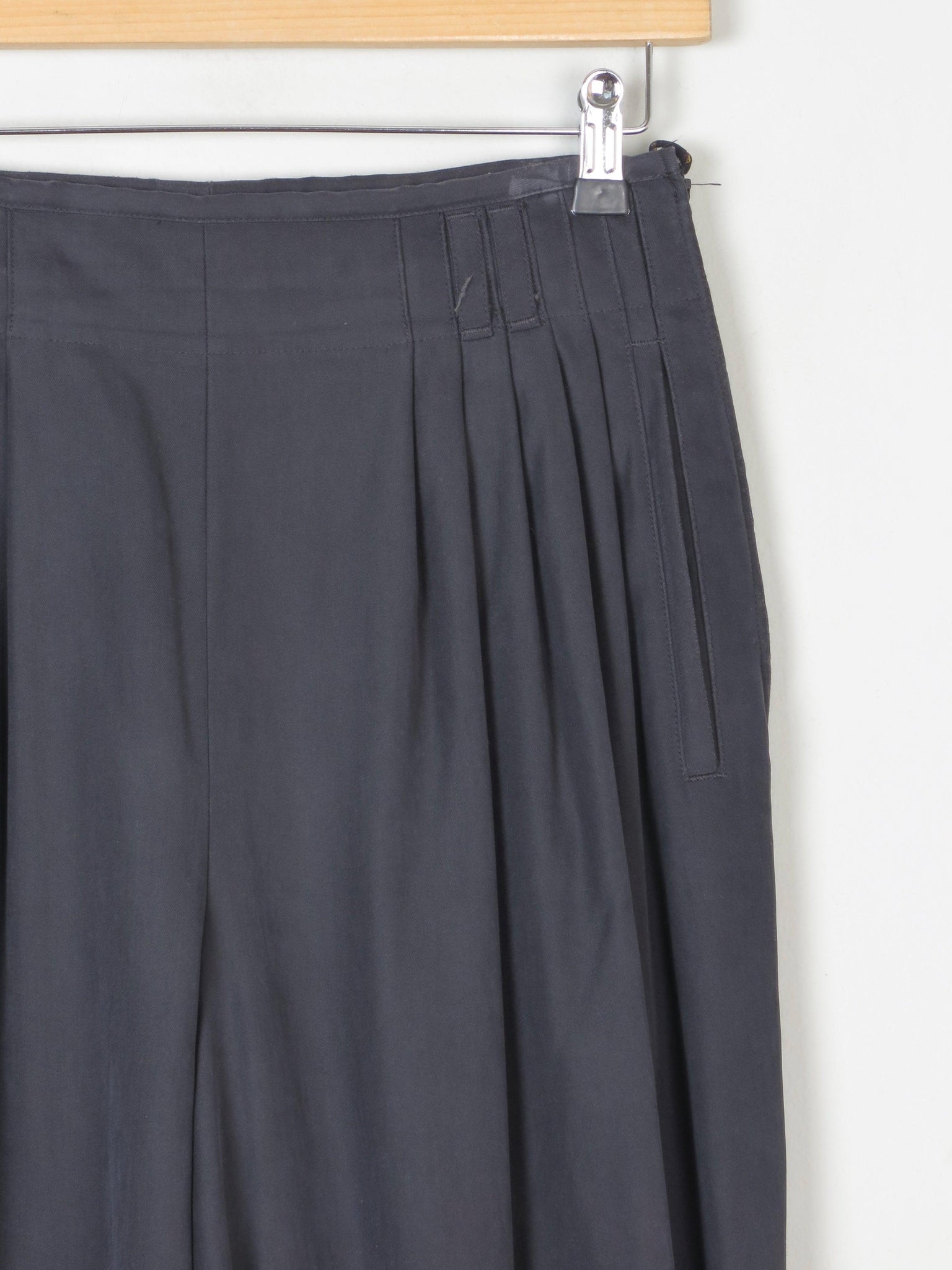 Women's  Black Baggy High Waisted Trousers 'Jobis' 28" 8/10 - The Harlequin