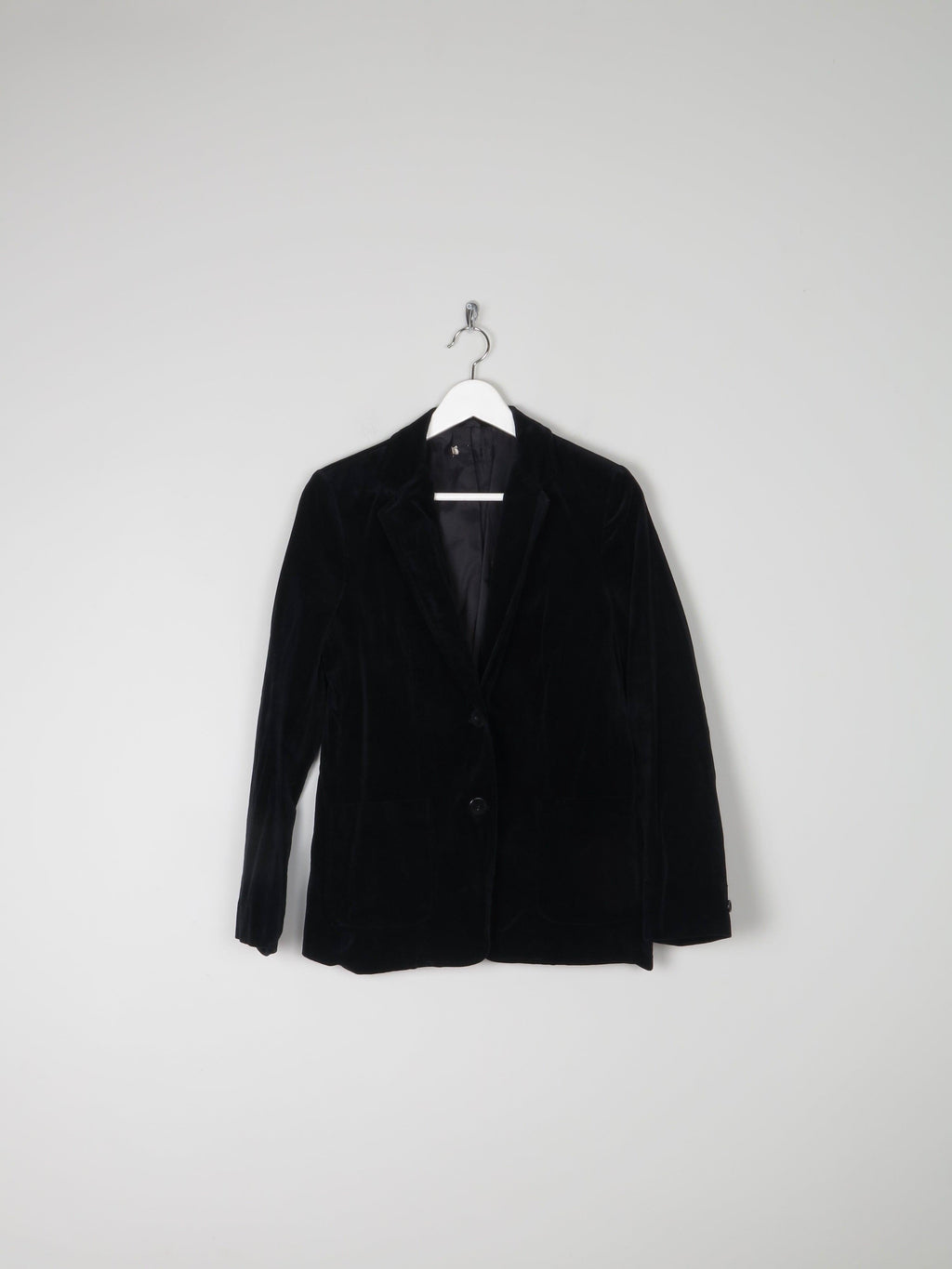 Women’s  Black Velvet Vintage Tailored Jacket S/10 - The Harlequin
