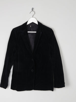 Women’s  Black Velvet Vintage Tailored Jacket S/10 - The Harlequin