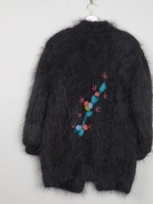 Women’s Black Vintage Mohair Cardigan/Jacket M/L - The Harlequin