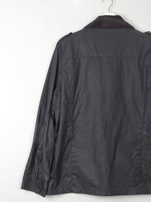 Women's Black wax Jacket L - The Harlequin