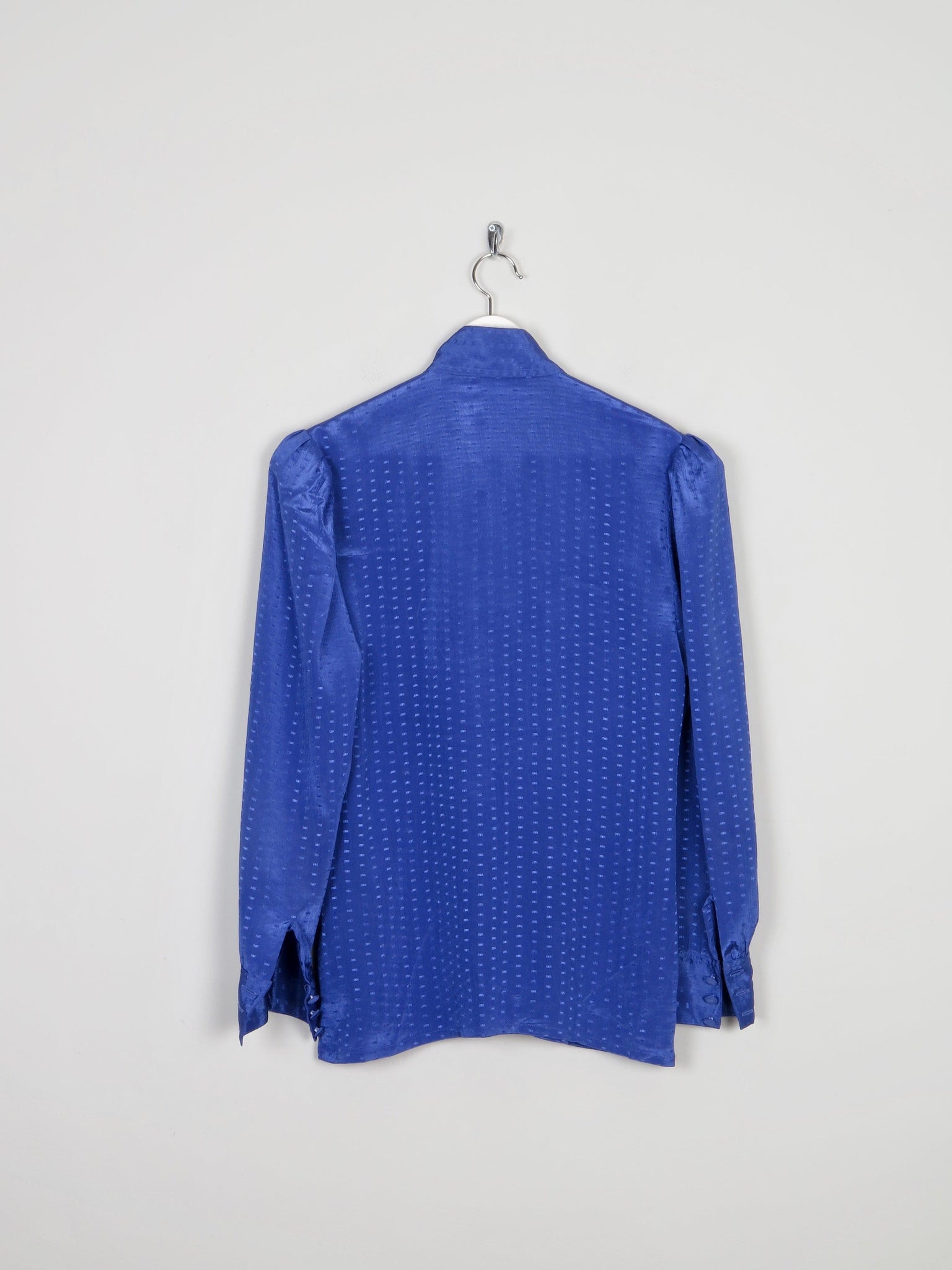 Women’s Electric Blue Betty Barclay Vintage Blouse With Frills 10 - The Harlequin