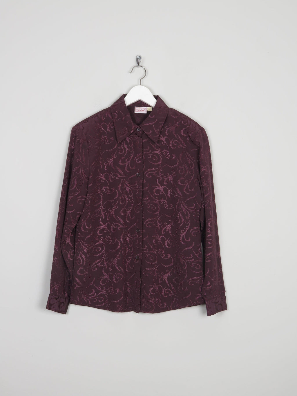 Women’s Brown Vintage Damask Shirt/Blouse S - The Harlequin
