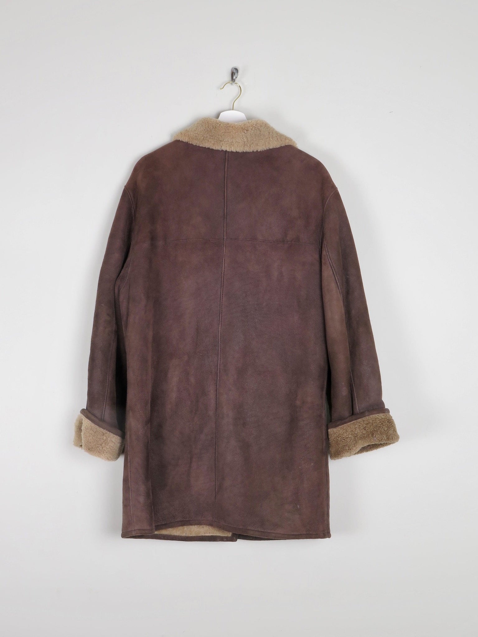 Women's Brown Shearling Sheepskin Short Coat M/L - The Harlequin