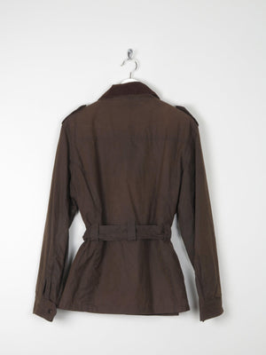 Women's Brown Vintage Style Wax Jacket L - The Harlequin