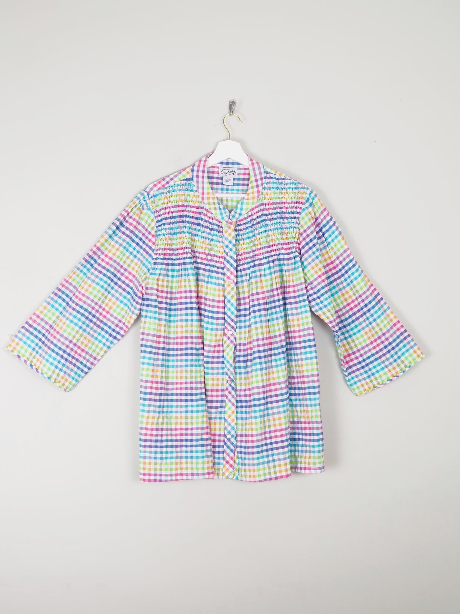 Women's Check Saybury Dead Stock Candy Coloured Jacket S/M Relaxed Fit - The Harlequin
