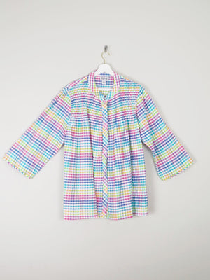 Women's Check Saybury Dead Stock Candy Coloured Jacket S/M Relaxed Fit - The Harlequin